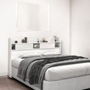 Ver imagem 1 de Cabeceira com Prateleiras Nyce Casal Branca