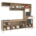 Ver imagem 2 de Cozinha Compacta Modulada com Tampo 8 Portas 1 Gaveta Inova 