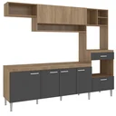 Ver imagem 3 de Cozinha Compacta Modulada com Tampo 8 Portas 1 Gaveta Inova