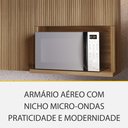 Ver imagem 7 de Cozinha Modulada 6 Peças 7 Portas 7 Gavetas Ripado Nichos Forno e Micro Ondas Rainha 100 Mdf
