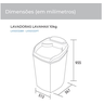LAVADORA SUGGAR LAVAMAX LX1022 10KG CINZA 220v - 5