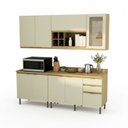 Ver imagem 1 de Armário de Cozinha Moderna 6 Peças 2m New York Móvel na Caixa