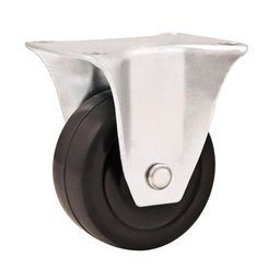 Rodizio fixo 2" leve 25kg borracha preta - Vonder - 1