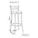 Ver imagem 3 de Banqueta Alta em Aço com Encosto 