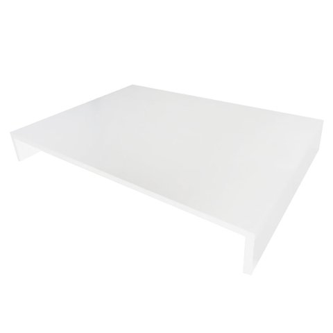 Tampa de Proteção Fogão Cooktop 2 Bocas em Mdf Branco