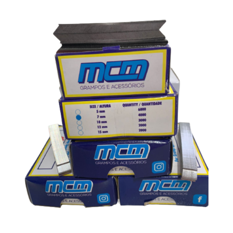 Grampo Mcm Hw 7mm - 1 Caixa ( 4000 Pcs )