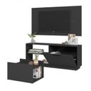 Ver imagem 2 de Conjunto Rack com Painel Compacto BRV Móveis