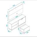 Ver imagem 3 de Conjunto Rack com Painel Compacto BRV Móveis