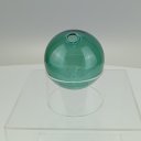 Ver imagem 3 de Vaso Decorativo de Vidro Verde 10x10x10cm Enfeite Sala Mesa Estante Aparador