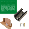 Kit Porta Madeira 1,00x2,10m Primer + Trilho Correr 2,00m Natural + Brinde - 8