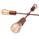 Ver imagem 2 de Pendente Lustre Sputnik Poptem Átomo com 9 Lampadas/ Braços Aluminio preto haste metal aranha