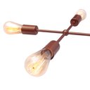 Ver imagem 5 de Pendente Lustre Sputnik Poptem Átomo com 9 Lampadas/ Braços Aluminio preto haste metal aranha