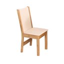 Ver imagem 4 de Conjunto Mesa Luiza Retangular com 6 Cadeiras Melina Asgard Bege Freijó e Off