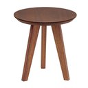 Ver imagem 1 de Mesa Lateral Média Vertice em Madeira 45cm X 45cm X 47cm Ecograndis Nozes