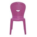 Ver imagem 6 de Jogo 6 Cadeiras Infantil de Plástico Tramontina Vice Brincar Brinquedoteca Escola Creche Rosa
