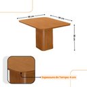 Ver imagem 4 de Mesa de Jantar Eloise 90cm Tampo Mdf Laminado com 4 Cadeiras Lisboa Moderna Mobilia