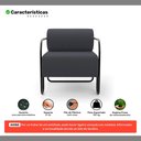 Ver imagem 3 de Kit 02 Poltronas Decorativas Orgânica Living Miska Veludo Cinza - Desk Design