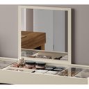 Ver imagem 4 de Escrivaninha Penteadeira De Canto 3003023 Freijo Off White MBL