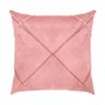 Capa para Almofada Drapeada em Veludo Quadrada 60x60 Rose - 1