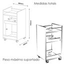 Ver imagem 3 de Painel Tv 75 Pol Mesa de Centro e Aparador Bar Bbo3 Cinamomo Arly