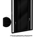 Ver imagem 5 de Porta Balcão de Alumínio de Correr Lateral 3 Folhas Móveis 215x160cm Lucasa Ideale