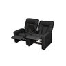 Poltrona Do Papai Reclinável Dupla Jetta - Preto Corino - 2