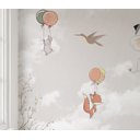 Ver imagem 2 de Papel de parede infantil balãozinha menina para quarto de bebê M² PP40