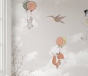 Ver imagem 2 de Papel de parede infantil balãozinha menina para quarto de bebê M² PP40