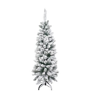 Arvore Slim com Neve Branca Moscou 1,2m