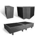 Ver imagem 2 de Base Cama Box Solteiro Otto Suede Cinza para Colchão 188x88x39cm Dobrável Reforçada - Arkell