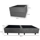 Ver mais imagens de Base Cama Box Solteiro Otto Suede Cinza para Colchão 188x88x39cm Dobrável Reforçada - Arkell