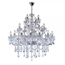 Ver imagem 1 de Lustre Candelabro Cristal Legítimo Maria Tereza Nice 28 Lâmpadas E14 Cristal Transparente