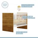 Ver imagem 5 de Berço com Suporte Mosquiteiro 100% MDF Life Marrom/Branco/Madeirado Ypê