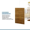 Ver imagem 6 de Berço com Suporte Mosquiteiro 100% MDF Life Marrom/Branco/Madeirado Ypê