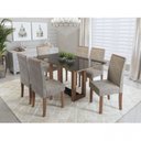 Ver imagem 1 de Conjunto Sala de Jantar Mesa com 6 Cadeiras Julia Louise