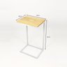 Mesa de Apoio Para Sofá Estilo Industrial Pinus com Branco - 10