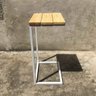 Mesa de Apoio Para Sofá Estilo Industrial Pinus com Branco - 5