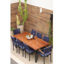 Ver imagem 3 de Conjunto Mesa 8 Caderias Área Externa 2,0x0,90m Brisa Náutica - Solara Móveis
