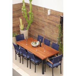 Conjunto Mesa 8 Caderias Área Externa 2,0x0,90m Brisa Náutica - Solara Móveis - 3