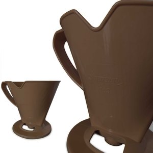 Filtro Café 103 8cxs Reutilizáveis + Suporte Marrom