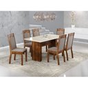 Ver imagem 1 de Conjunto Sala de Jantar Mesa com 6 Cadeiras Alice Urca