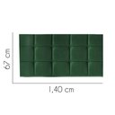 Ver imagem 2 de Painel Estofado Luxo Espanha 140cm Casal para Cama Box Suede Verde Musgo - Gat Magazine