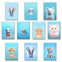 Ver imagem 1 de Kit 10 Placas MDF Infantil Bichinhos Floresta Natureza A4