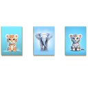 Ver imagem 5 de Kit 10 Placas MDF Infantil Bichinhos Floresta Natureza A4