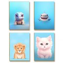 Ver imagem 7 de Kit 10 Placas MDF Infantil Bichinhos Floresta Natureza A4