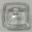 Ver imagem 3 de Potiche Decorativo de Cristal Transparente 6x8x8cm Tampa Enfeite Sala Mesa