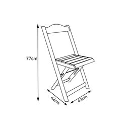 Mesa de Madeira Dobrável Preto 70x70 com 4 Cadeiras Dobráveis Verde - 5