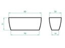 Ver imagem 3 de Kit 4 Vaso Planta 80x30 Jardineira Floreira Polietileno BGPLASTICOS MARROM MADEIRA 015
