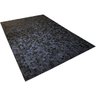 Tapete de couro preto natural 2,00x3,00 sem borda peça 5x5cm - 2