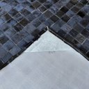 Ver imagem 3 de Tapete de couro preto natural 2,00x3,00 sem borda peça 5x5cm